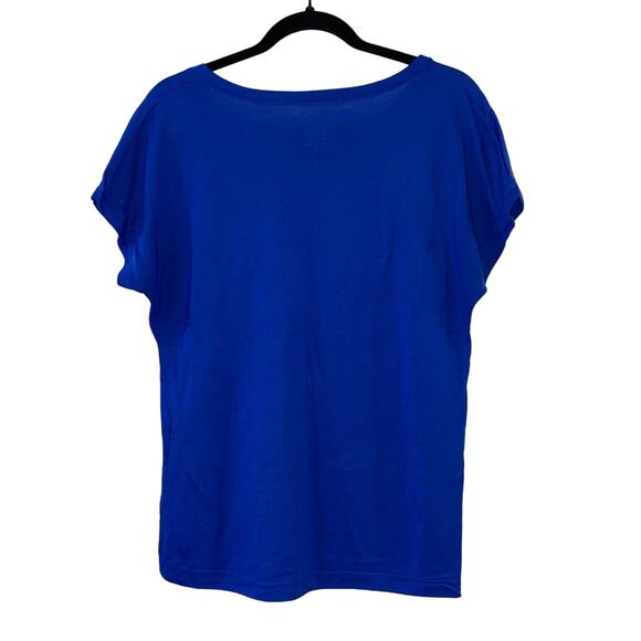 Gap Royal Blue Short Sleeve Embellished Tee Shirt - Picture 2 of 3